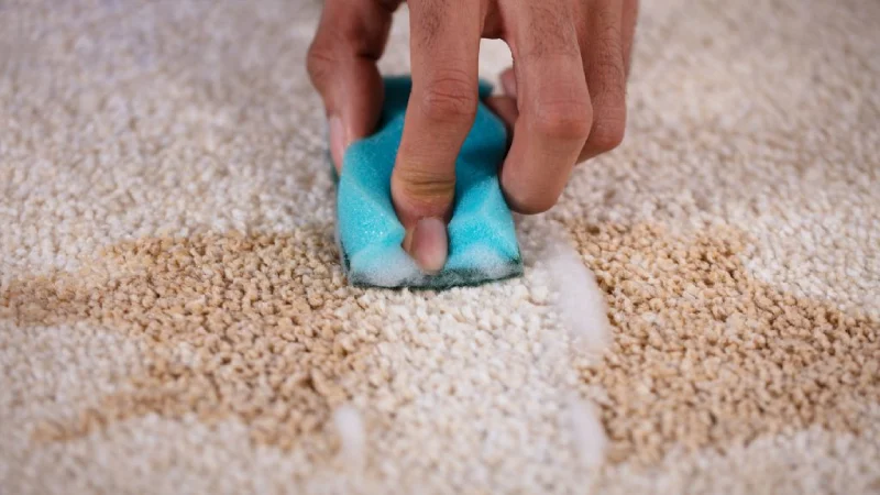 ز بین بردن لکه روغن از روی فرش با خمیر اصلاح
